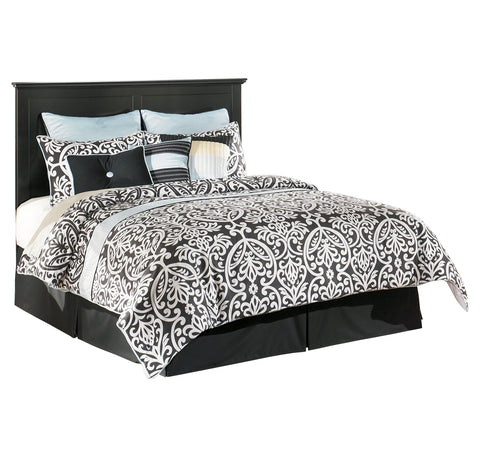 Maribel Queen/Full Panel Headboard Bed with Mirrored Dresser, Chest and Nightstand