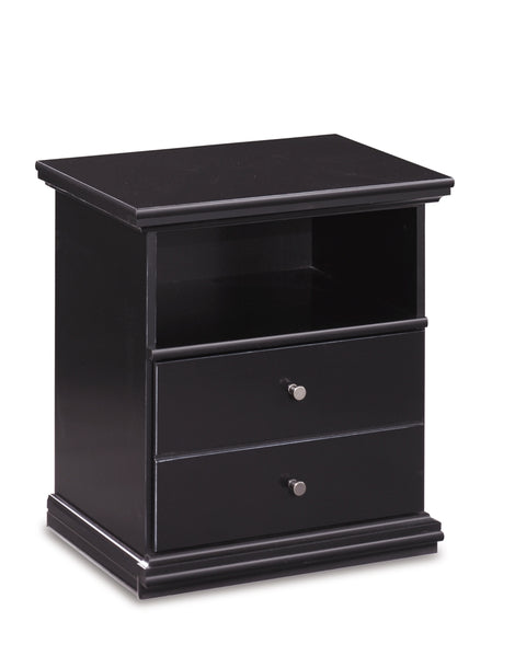 Maribel King/California King Panel Headboard Bed with Mirrored Dresser, Chest and Nightstand