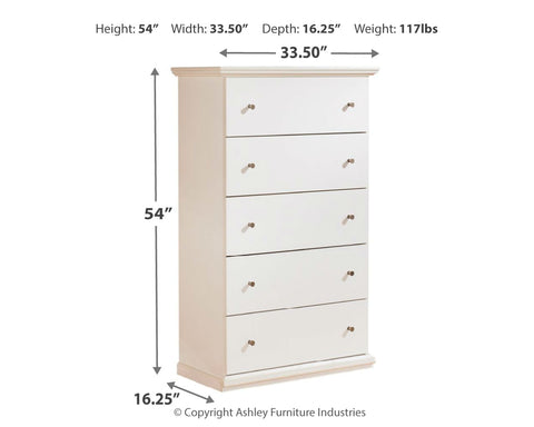 Bostwick Shoals Queen/Full Panel Headboard Bed with Mirrored Dresser, Chest and Nightstand