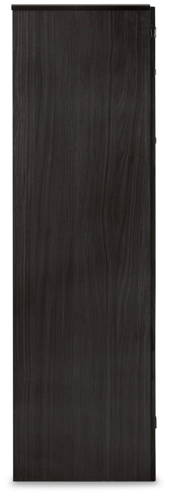 Kaydell Queen Upholstered Panel Headboard with Mirrored Dresser, Chest and 2 Nightstands