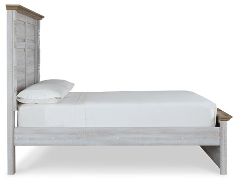 Haven Bay Queen Panel Bed with Mirrored Dresser, Chest and 2 Nightstands