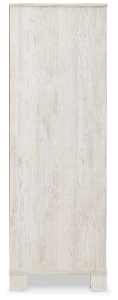 Paxberry Queen Panel Bed with Mirrored Dresser, Chest and 2 Nightstands