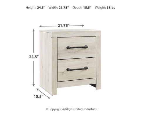 Cambeck King Upholstered Panel Bed with Mirrored Dresser, Chest and 2 Nightstands