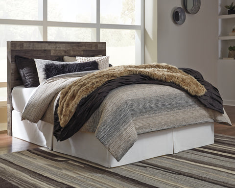Derekson Queen/Full Panel Headboard Bed with Mirrored Dresser, Chest and 2 Nightstands