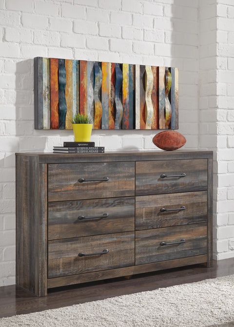 Drystan Queen Panel Headboard Bed with Dresser