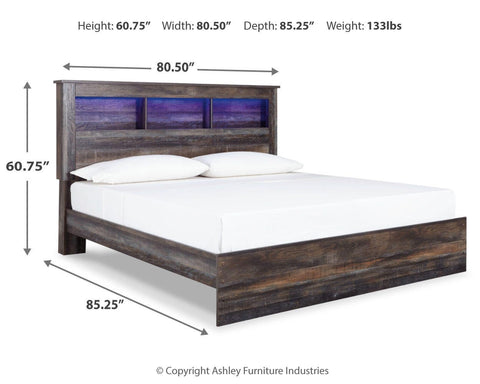 Drystan King Bookcase Bed