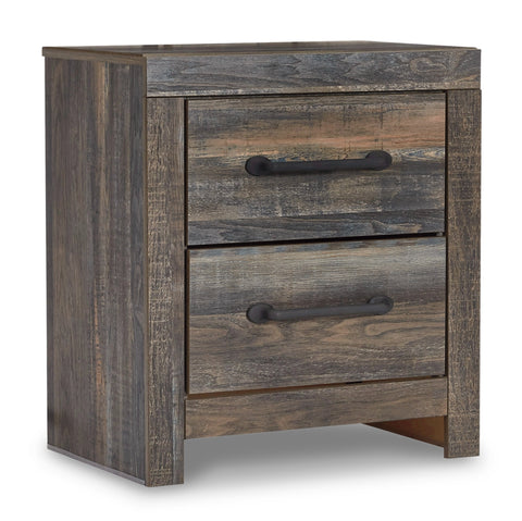 Drystan Queen Panel Bed with Mirrored Dresser, Chest and Nightstand