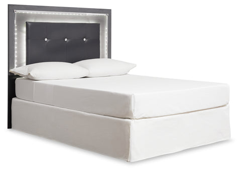 Lodanna King/California King Upholstered Panel Headboard Bed with Mirrored Dresser