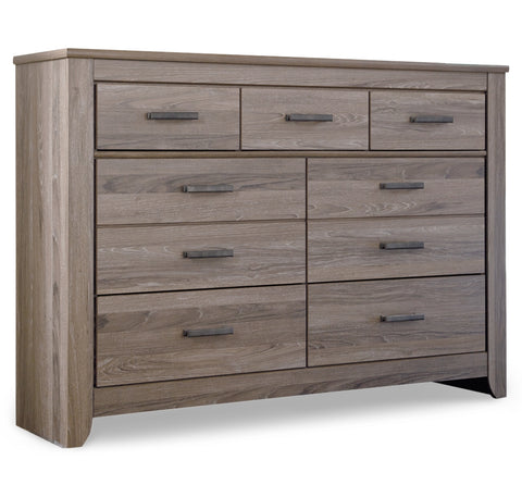 Zelen Queen/Full Panel Headboard Bed with Dresser