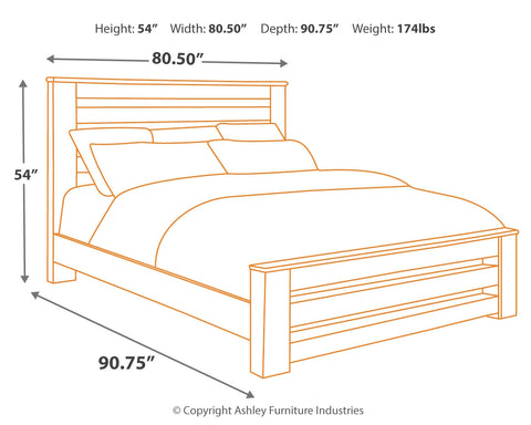 Zelen King/California King Panel Headboard Bed with Mirrored Dresser, Chest and Nightstand