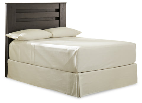 Brinxton King/California King Panel Headboard Bed with Mirrored Dresser and Chest