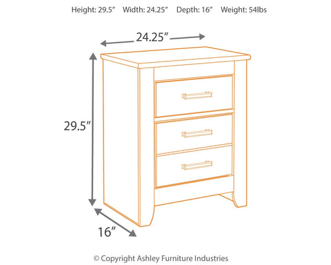 Brinxton Full Panel Bed with Mirrored Dresser, Chest and 2 Nightstands