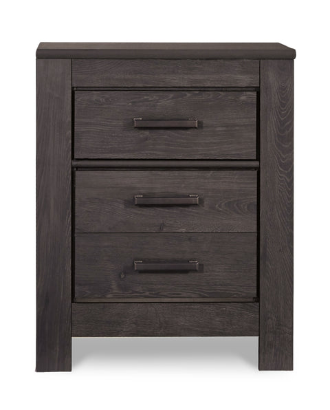Brinxton Full Panel Bed with Mirrored Dresser and 2 Nightstands