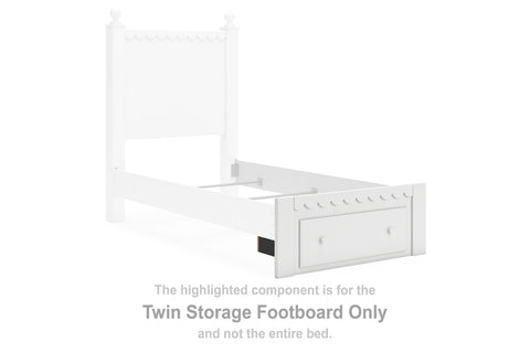 Mollviney Twin Storage Footboard