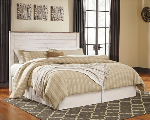 Willowton King/California King Panel Headboard Bed with Dresser