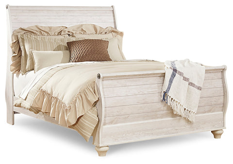 Willowton Queen Sleigh Bed - JMD Furniture DMV
