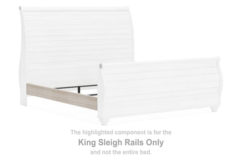 Willowton King Sleigh Rails - JMD Furniture DMV