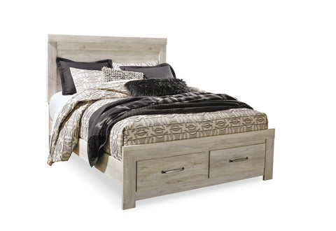 Bellaby Queen Platform Bed with 2 Storage Drawers with Mirrored Dresser and 2 Nightstands