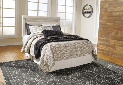 Bellaby Queen Panel Headboard Bed with Mirrored Dresser