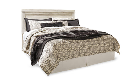 Bellaby King Panel Headboard Bed with Mirrored Dresser and Chest