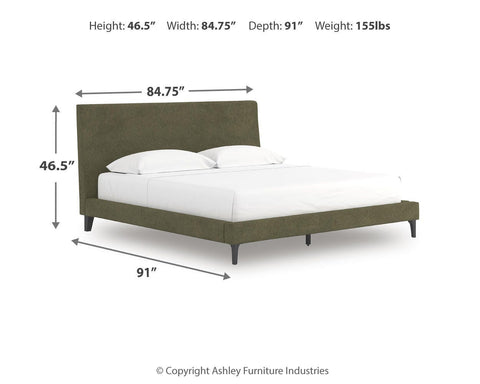 Zadilyn King UPH Bed w/Roll Slats