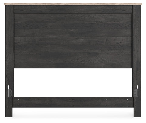 Nanforth Queen Panel Headboard with Mirrored Dresser, Chest and Nightstand