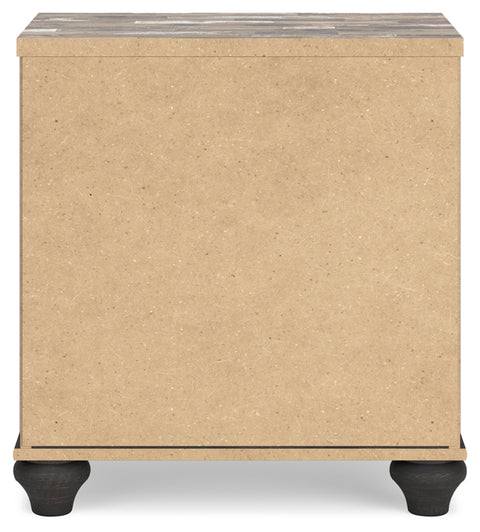 Nanforth King/California King Panel Headboard with Mirrored Dresser, Chest and Nightstand