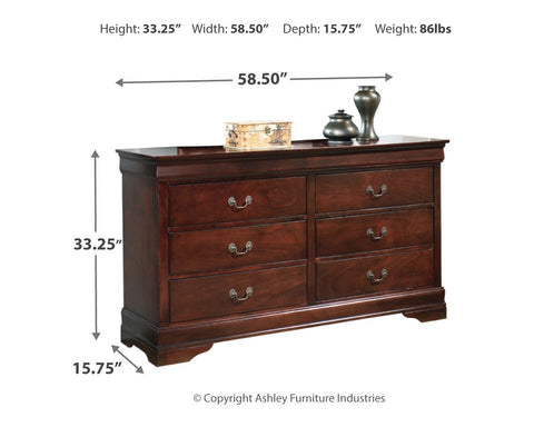 Alisdair Full Sleigh Bed with Dresser