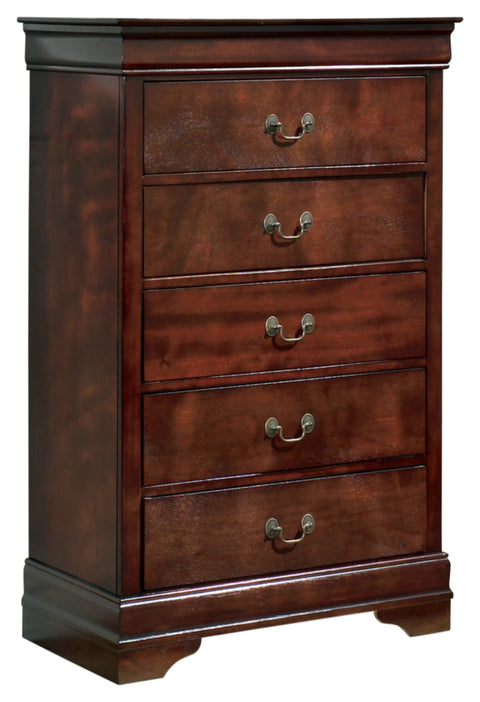 Alisdair Twin Sleigh Bed with Mirrored Dresser, Chest and Nightstand