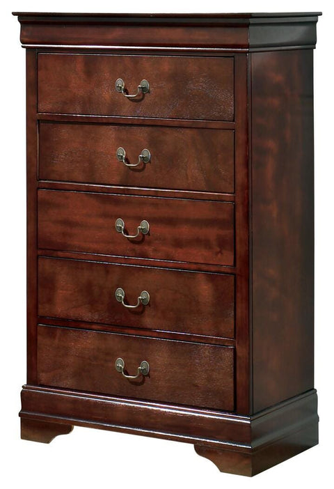 Alisdair Full Sleigh Bed with Mirrored Dresser and Chest