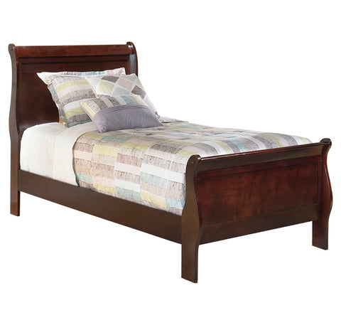 Alisdair Twin Sleigh Bed with Mirrored Dresser