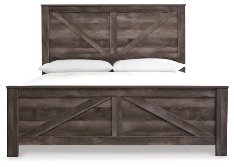 Wynnlow King Crossbuck Panel Bed