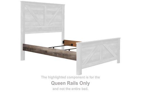 Wynnlow Queen Crossbuck/Poster Rails - JMD Furniture DMV