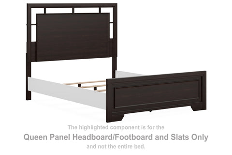 Covetown Queen Panel Headboard/Footboard and Slats