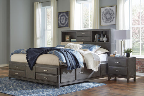 Caitbrook Queen Storage Bed with 8 Drawers