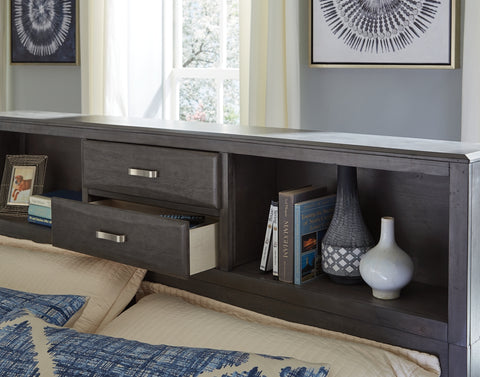 Caitbrook King Storage Bed with 8 Drawers