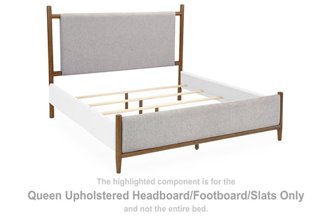 Lyncott Queen Upholstered Headboard/Footboard/Roll Slats