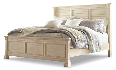 Bolanburg California King Panel Bed with Mirrored Dresser and 2 Nightstands