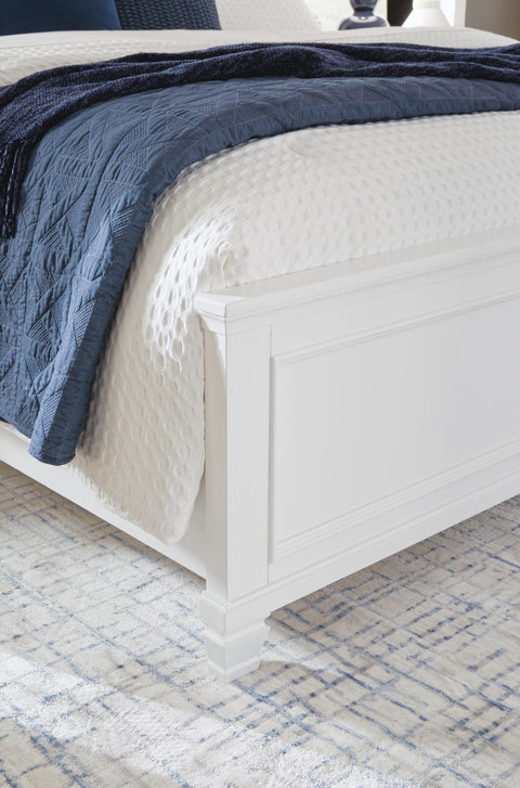 Fortman Queen Panel Bed with Mirrored Dresser and 2 Nightstands