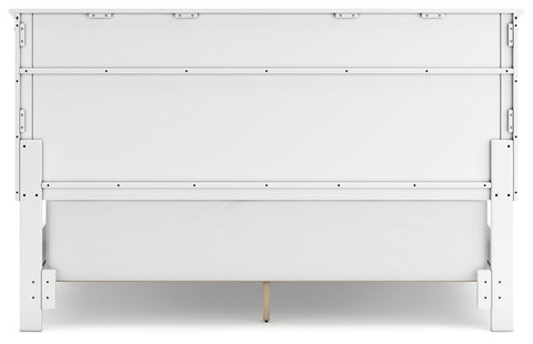 Fortman California King Panel Bed with Mirrored Dresser, Chest and 2 Nightstands