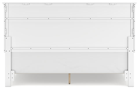 Fortman King Panel Bed with Mirrored Dresser and 2 Nightstands