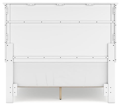 Fortman Full Panel Bed with Mirrored Dresser, Chest and Nightstand
