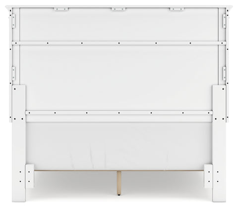 Fortman Full Panel Bed with Mirrored Dresser, Chest and 2 Nightstands