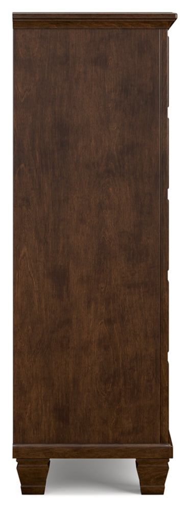 Danabrin Twin Panel Bed with Mirrored Dresser, Chest and Nightstand