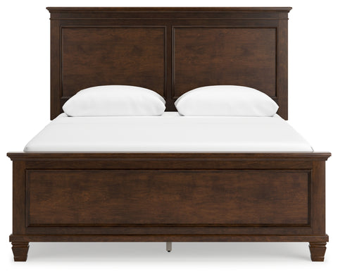 Danabrin Queen Panel Bed with Mirrored Dresser, Chest and 2 Nightstands