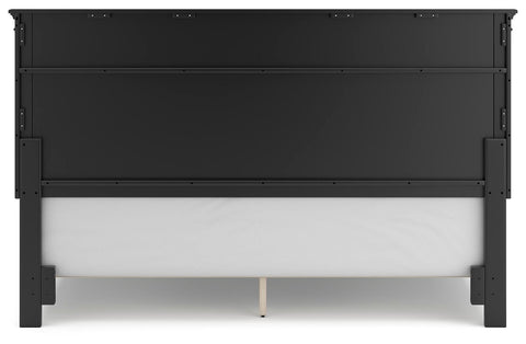 Lanolee California King Panel Bed with Mirrored Dresser, Chest and 2 Nightstands