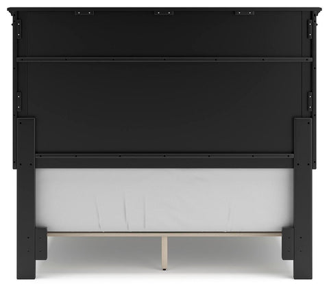 Lanolee Full Panel Bed with Mirrored Dresser, Chest and Nightstand
