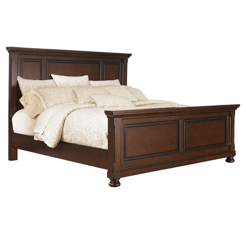 Porter King Panel Bed with Mirrored Dresser, Chest and 2 Nightstands