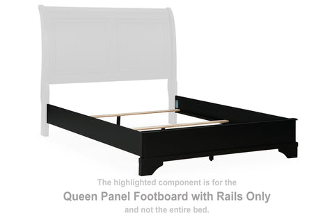 Chylanta Queen Panel Footboard with Rails