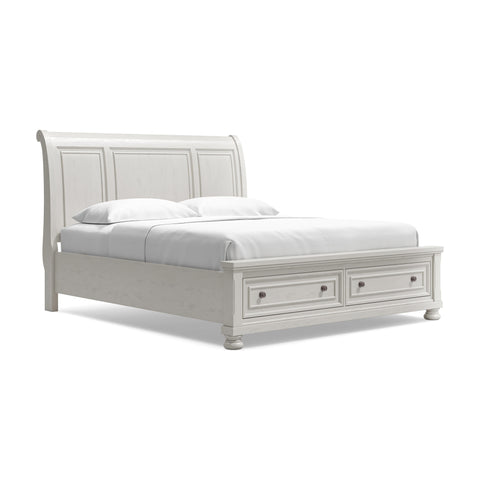 Robbinsdale California King Sleigh Bed with Storage with Dresser